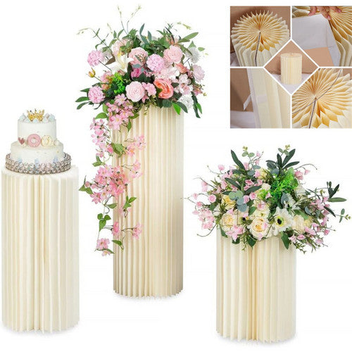 3 PCS Carboard Round Plinth Cylinder