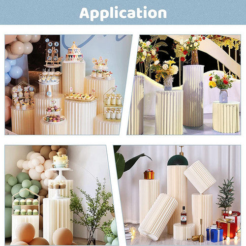 3 PCS Carboard Round Plinth Cylinder