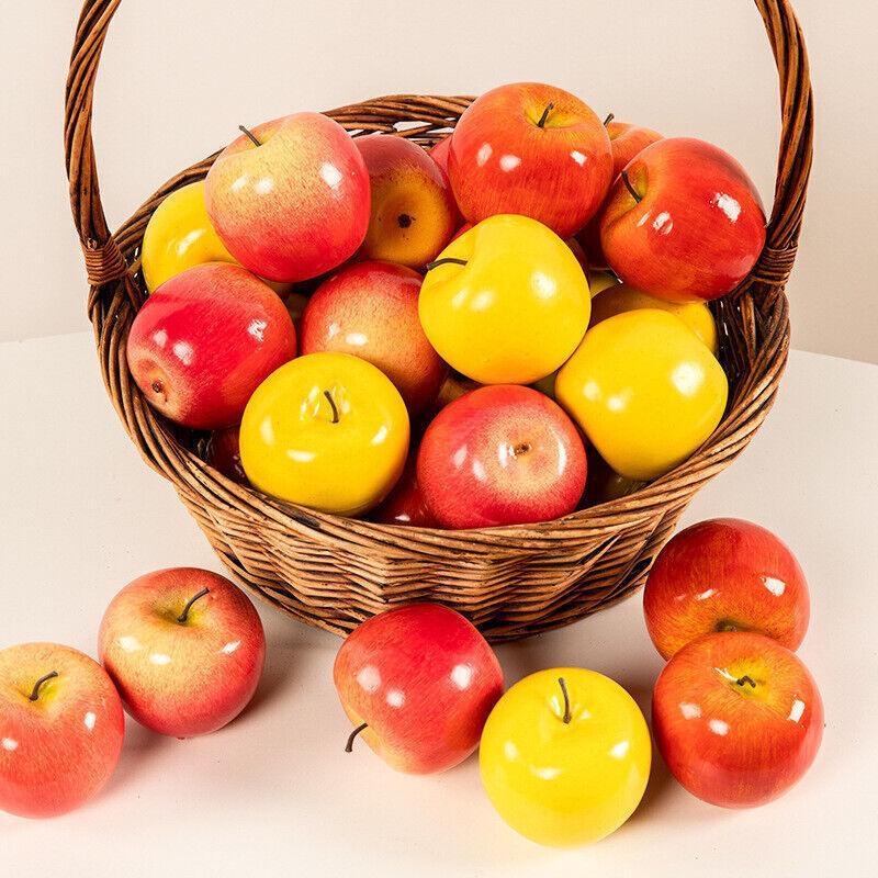 10 X Artificial Red Apples