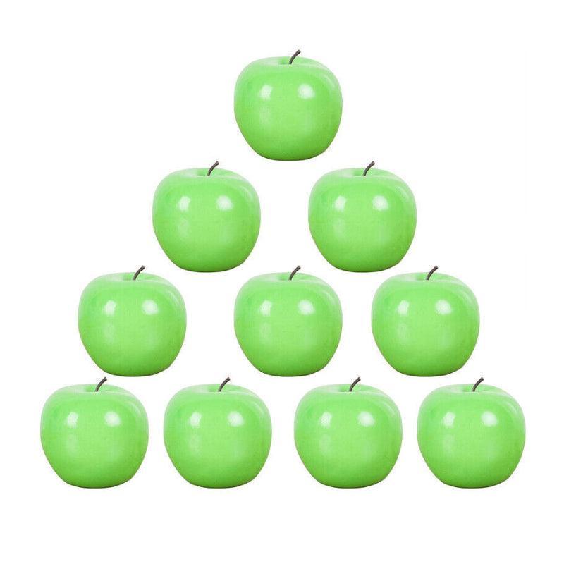 10 X Artificial Red Apples