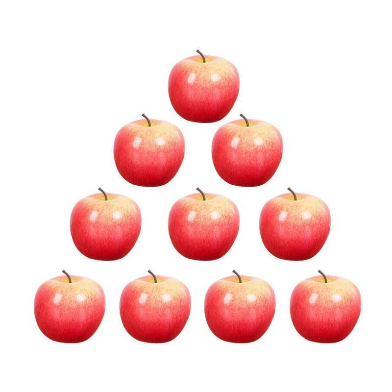 10 X Artificial Red Apples