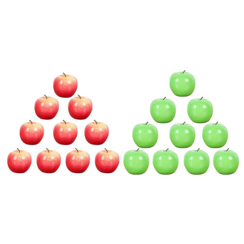 10 X Artificial Red Apples