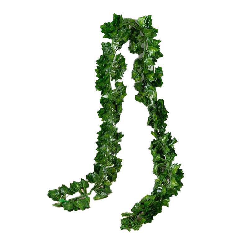 12 X 2M Artificial Ivy Vine Leaf Garland  - Scindapsus Leaves