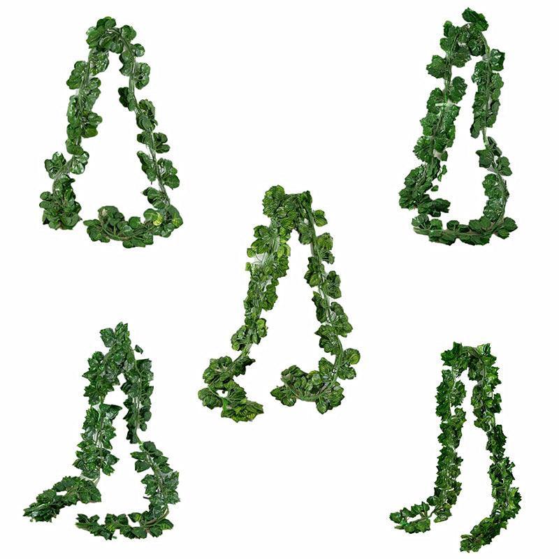 12 X 2M Artificial Ivy Vine - Watermelon Leaves