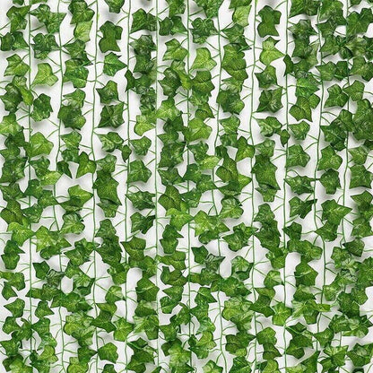12 X 2M Artificial Ivy Vine - Watermelon Leaves