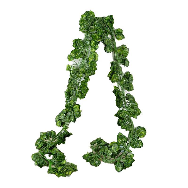 12 X 2M Artificial Ivy Vine - Watermelon Leaves
