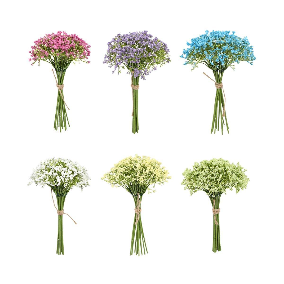 Artificial Foam Full Star Flowers 16 PCS - Blue