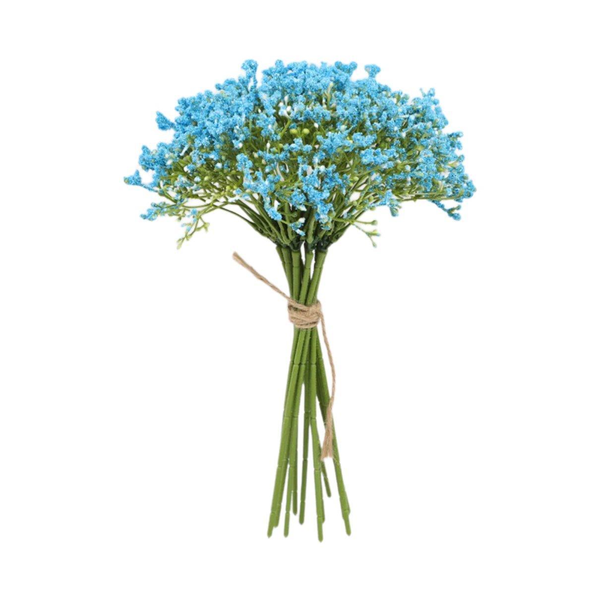 Artificial Foam Full Star Flowers 16 PCS - Blue