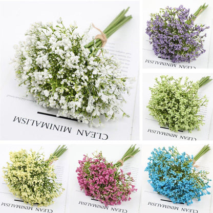 Artificial Foam Full Star Flowers 16 PCS - White