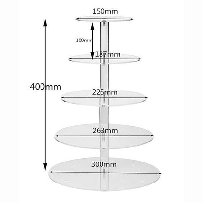 Acrylic Cupcake Stand - 4 Tiers