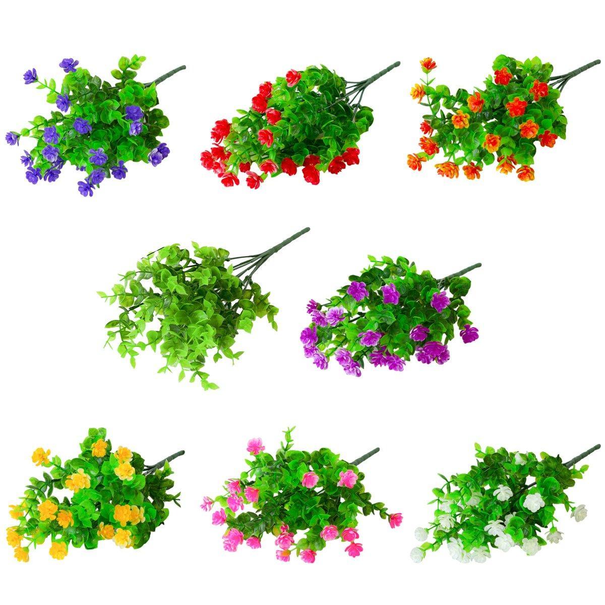 8pcs Artificial Camellia Flowers