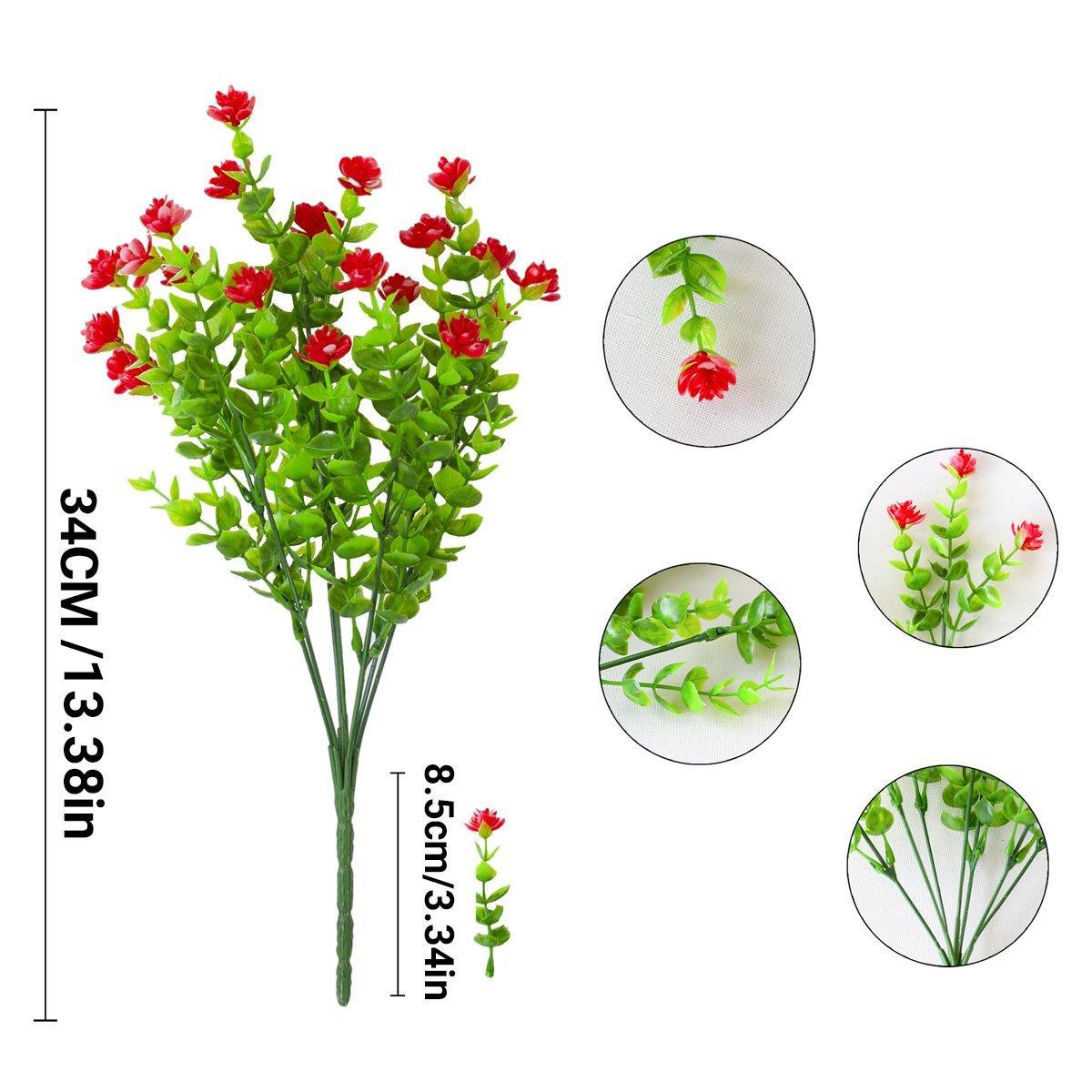 8pcs Artificial Camellia Flowers