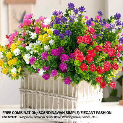 8pcs Artificial Camellia Flowers