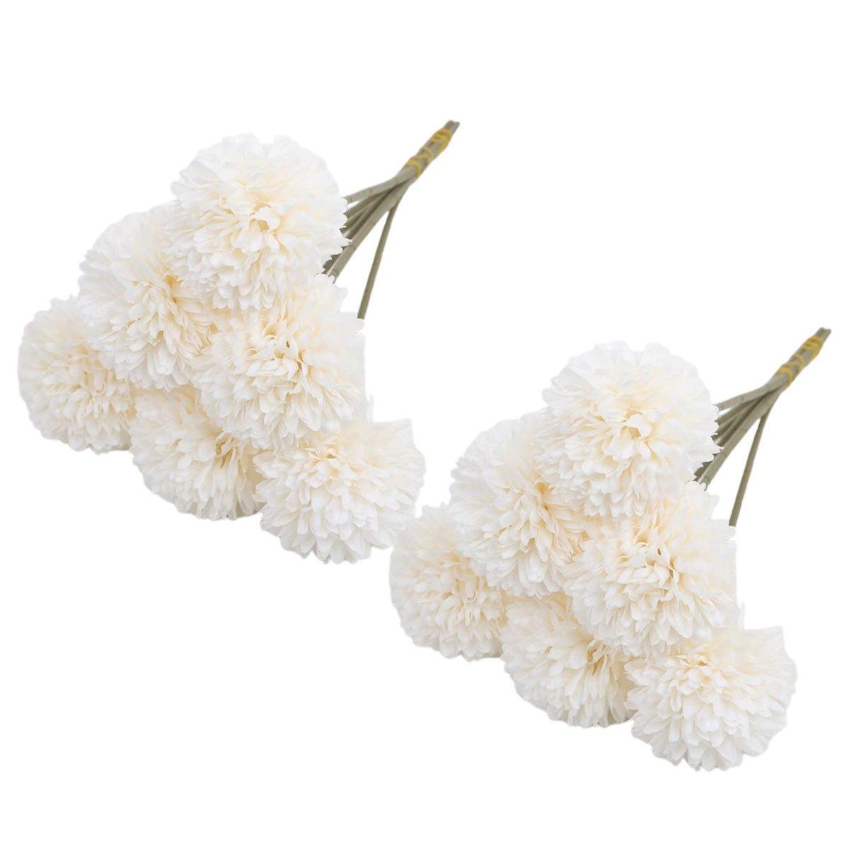 12pcs Artificial Dandelion - Pink