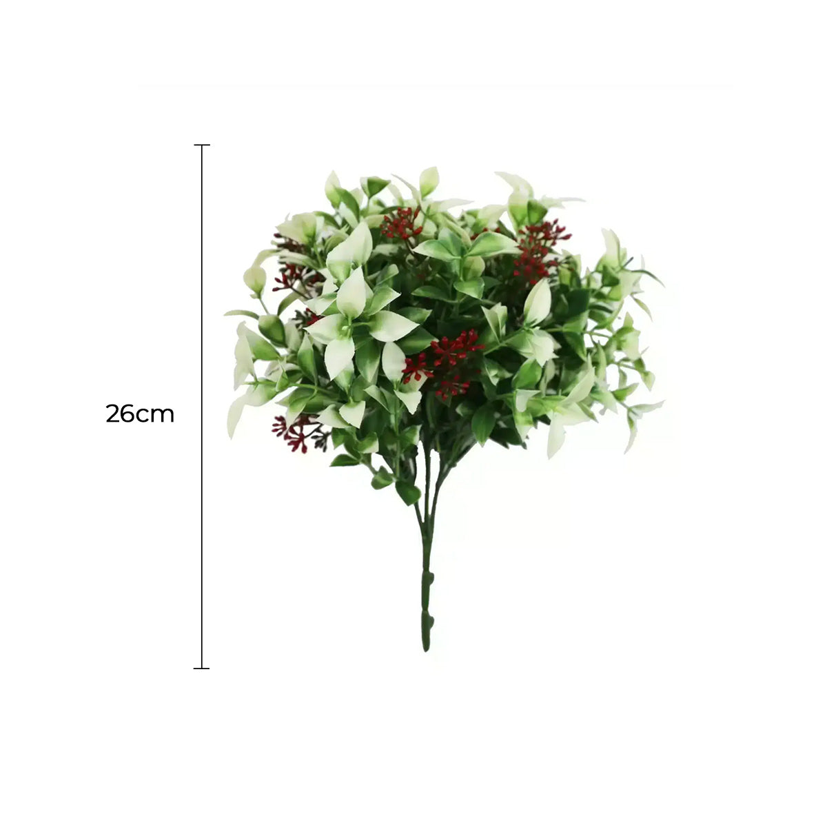 Artificial Flowering Holly Plant - 26cm