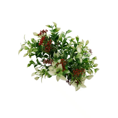 Artificial Flowering Holly Plant - 26cm