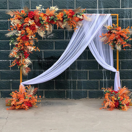 Square Wedding Arch Adjustable 1M-2M - Gold