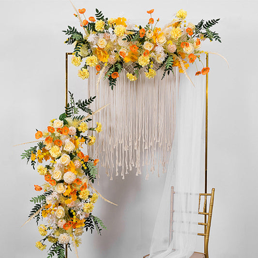 Square Wedding Arch Adjustable 1M-2M - Gold