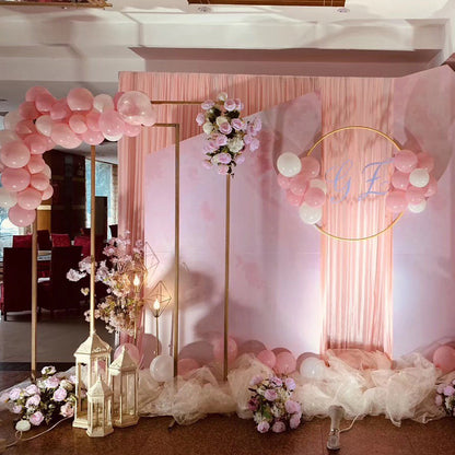 Square Wedding Arch Adjustable 1M-2M - Gold