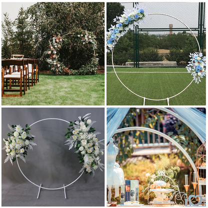 2M Wedding Hoop Arch Metal - White
