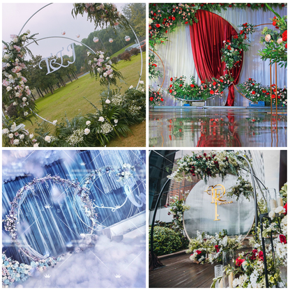2M Wedding Hoop Arch Metal - White