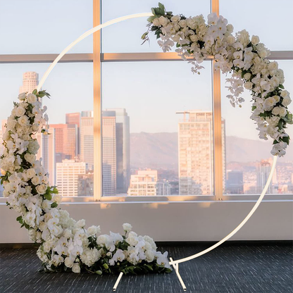 2M Wedding Hoop Arch Metal - White