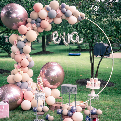 2M Wedding Hoop Arch Metal - White