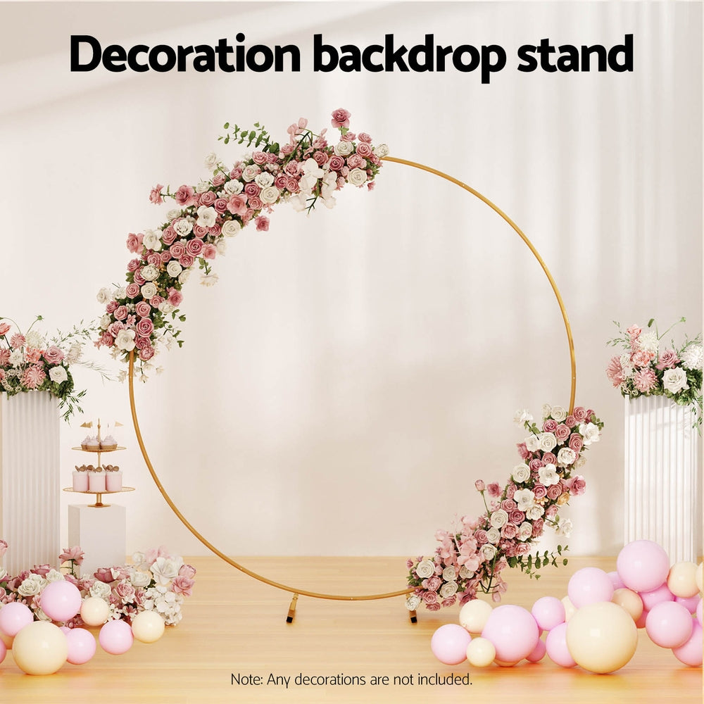 2M Round Backdrop - Gold